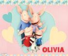 Olivia ailesiyle birlikte domuz yavrusu